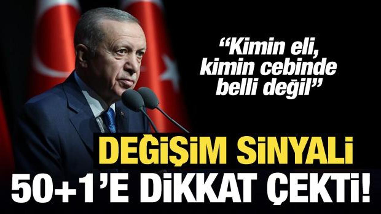 Erdoğan'dan son dakika Cumhurbaşkanlığı sistemi açıklaması: 50+1'e dikkat çekti!
