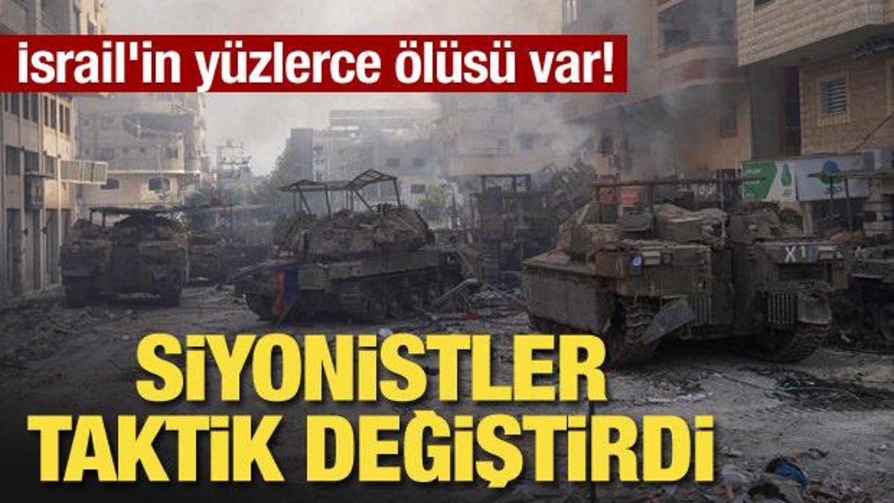 Gazze içlerine giren İsrail'in yüzlerce ölüsü var! Siyonistler taktik değiştirdi
