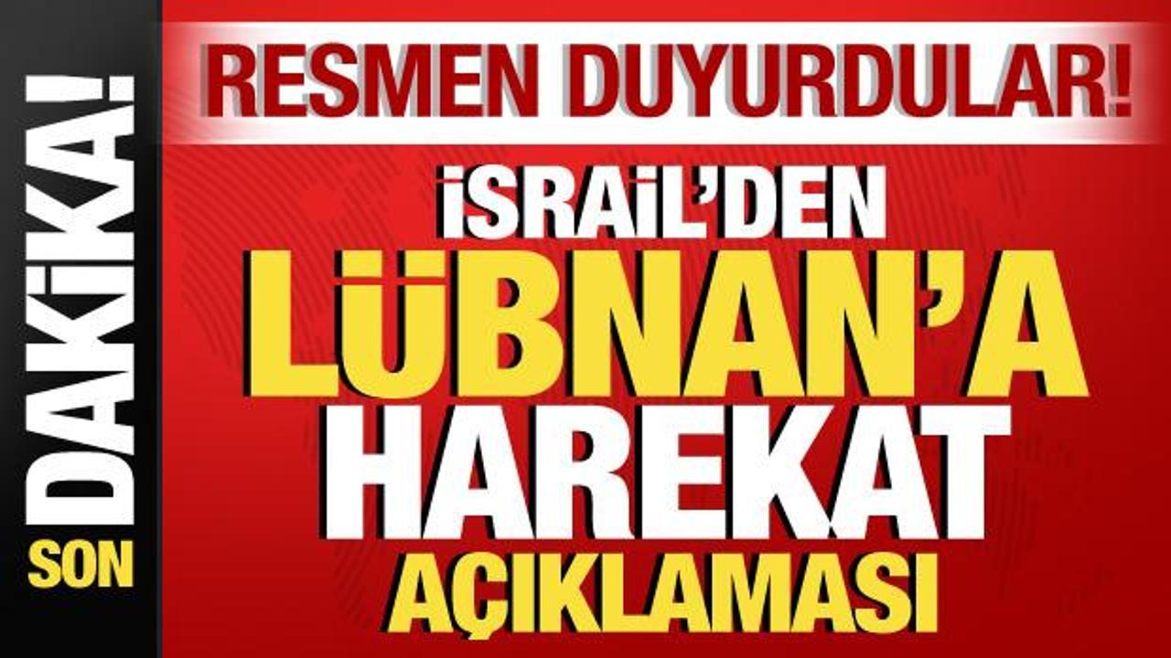 İsrail-Filistin savaşı: İsrail'den son dakika L&uuml;bnan'a harekat a&ccedil;ıklaması!