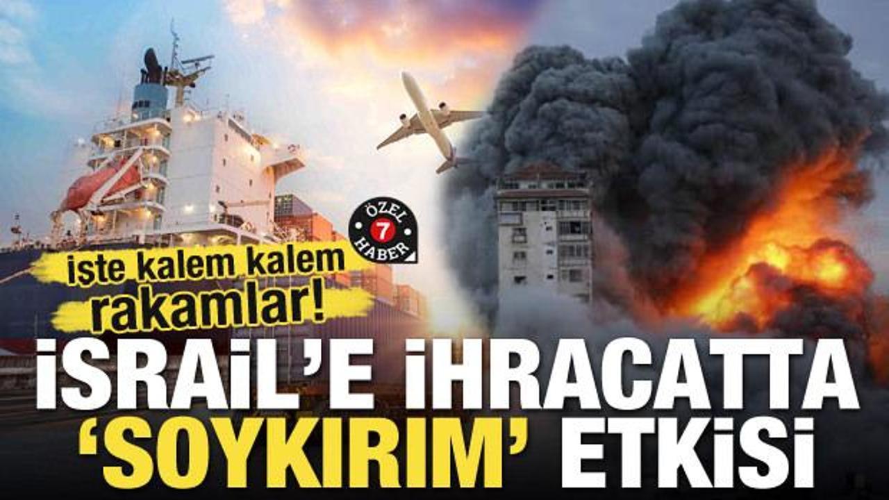 İsrail'e ihracatta 'soykırım' etkisi! İşte kalem kalem rakamlar