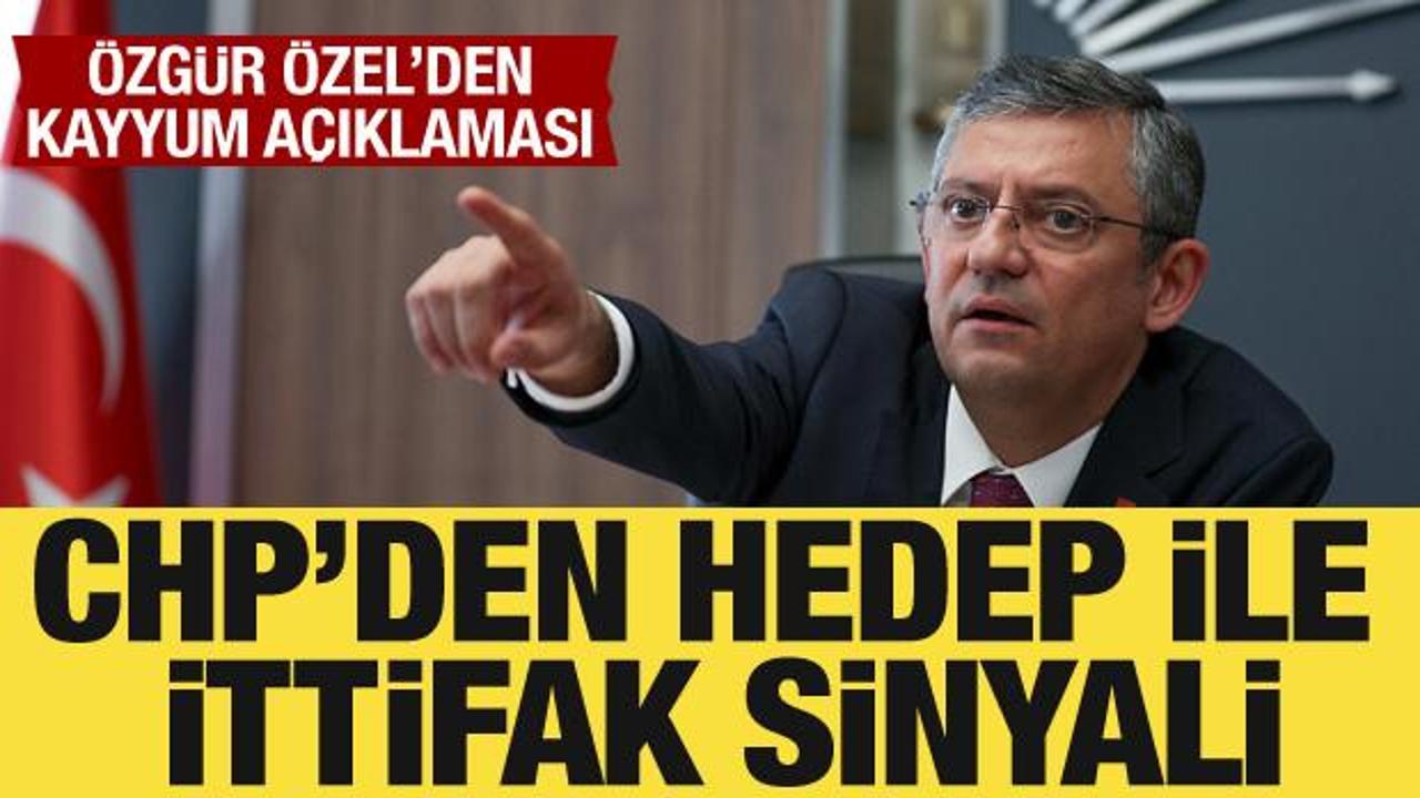 Özgür Özel'den HEDEP ile ittifak açıklaması