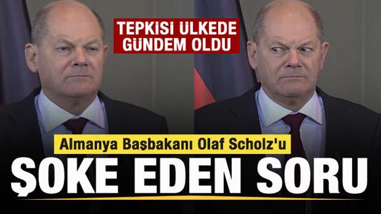 Almanya Başbakanı Olaf Scholz'un soruya verdiği tepki g&uuml;ndem oldu! &Uuml;lke bunu konuşuyor