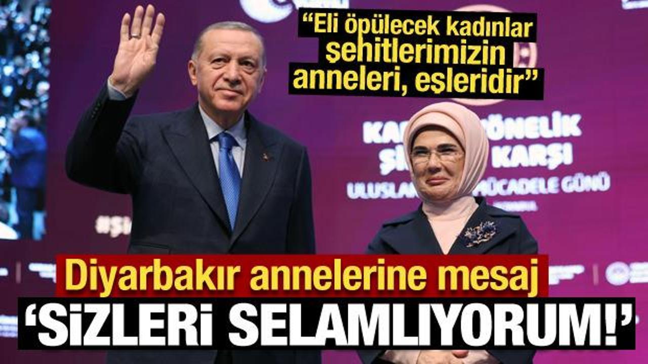 Cumhurbaşkanı Erdoğan'dan Diyarbakır annelerine mesaj: Sizleri selamlıyorum!
