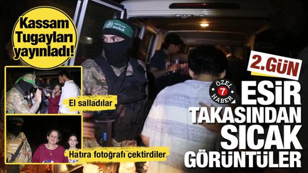 Esir takasında 2'nci grubun tahliyesi de tamam! Kassam Tugayları o görüntüleri yayınladı