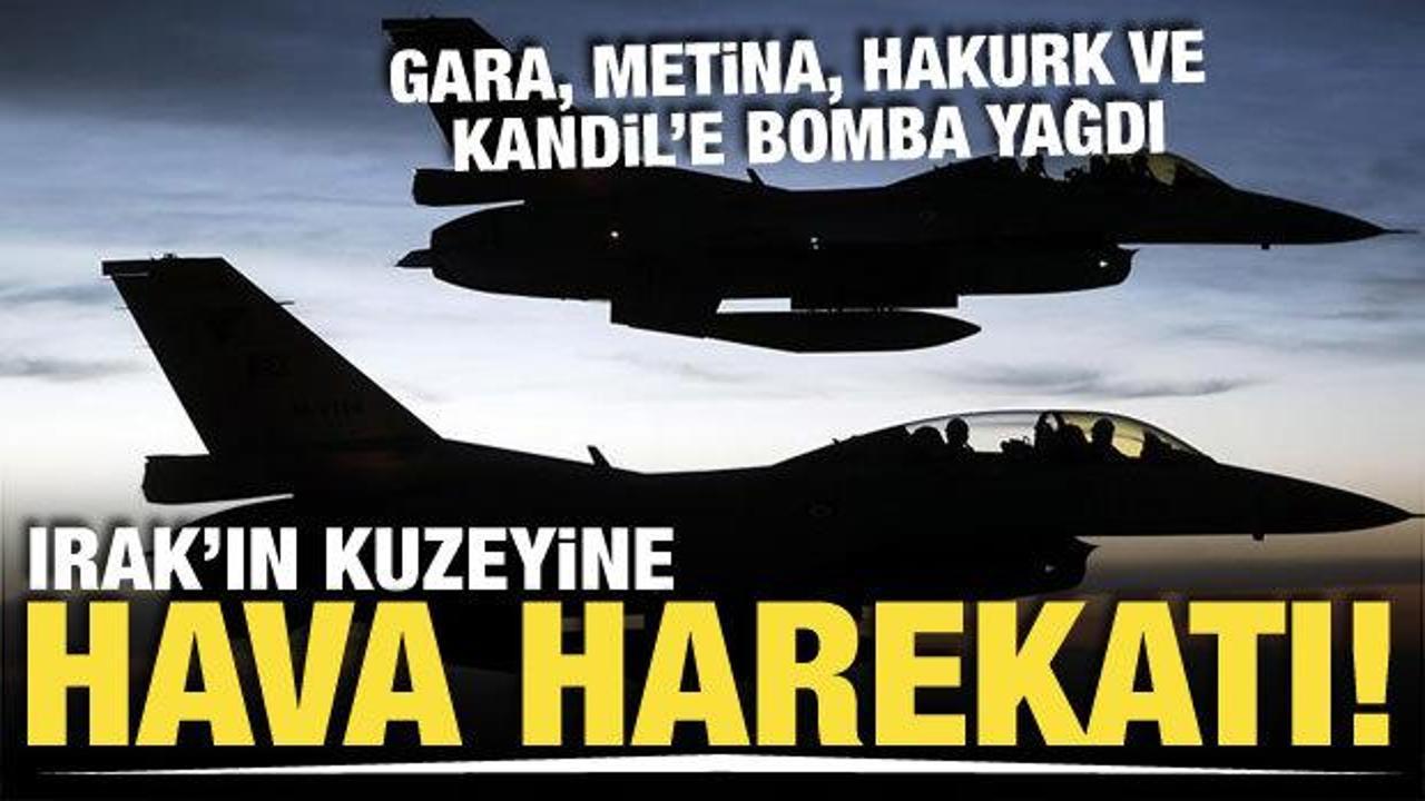 Irak'ın kuzeyine hava harekatı! 17 hedef imha edildi
