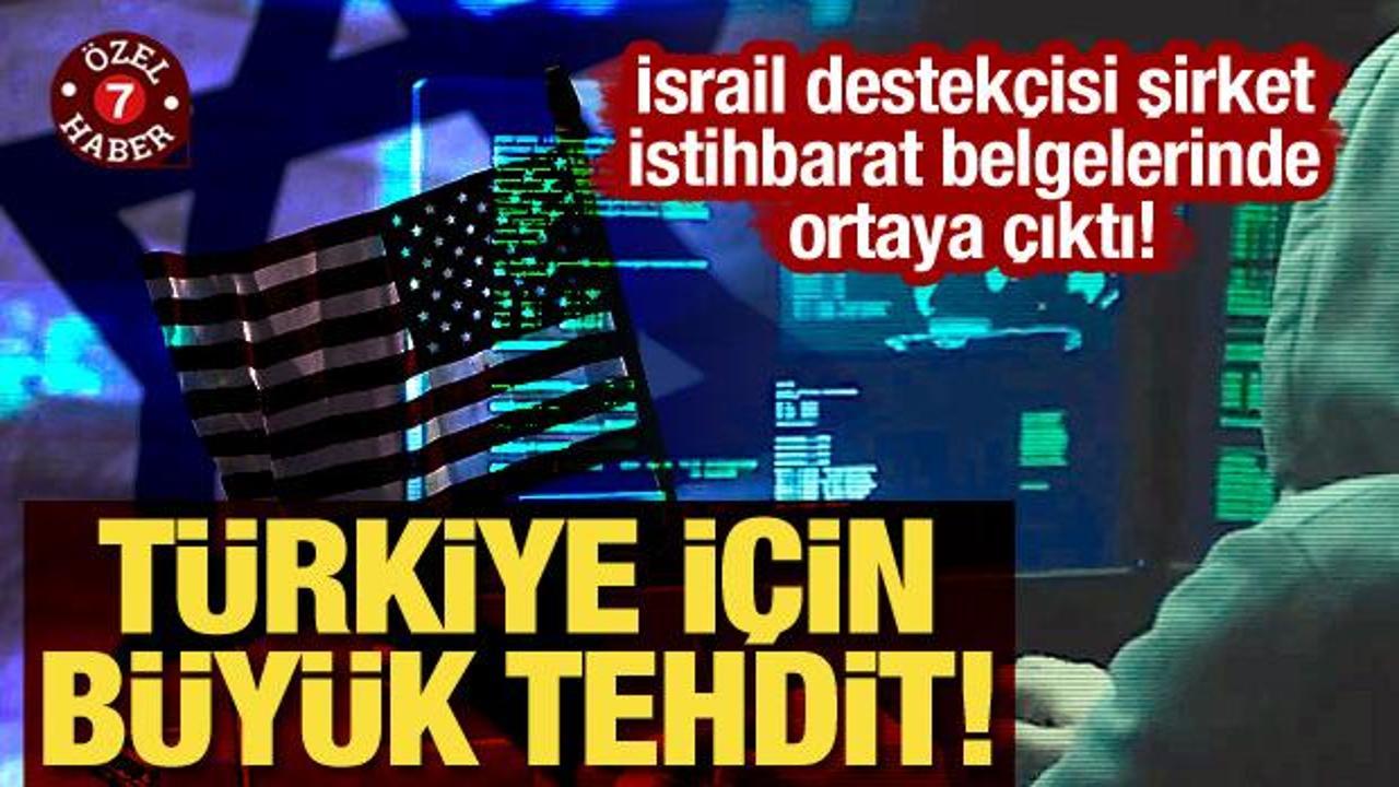 Εταιρεία που υποστηρίζει το Ισραήλ αποκαλύπτεται σε έγγραφα πληροφοριών! Μεγάλη απειλή για την Τουρκία