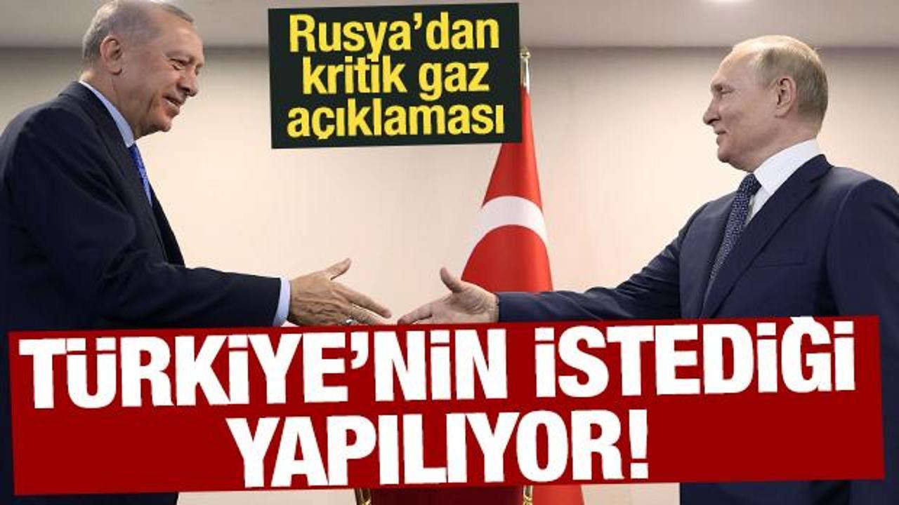 Rusya'dan kritik doğal gaz a&ccedil;ıklaması: T&uuml;rkiye'nin istediği yapılıyor