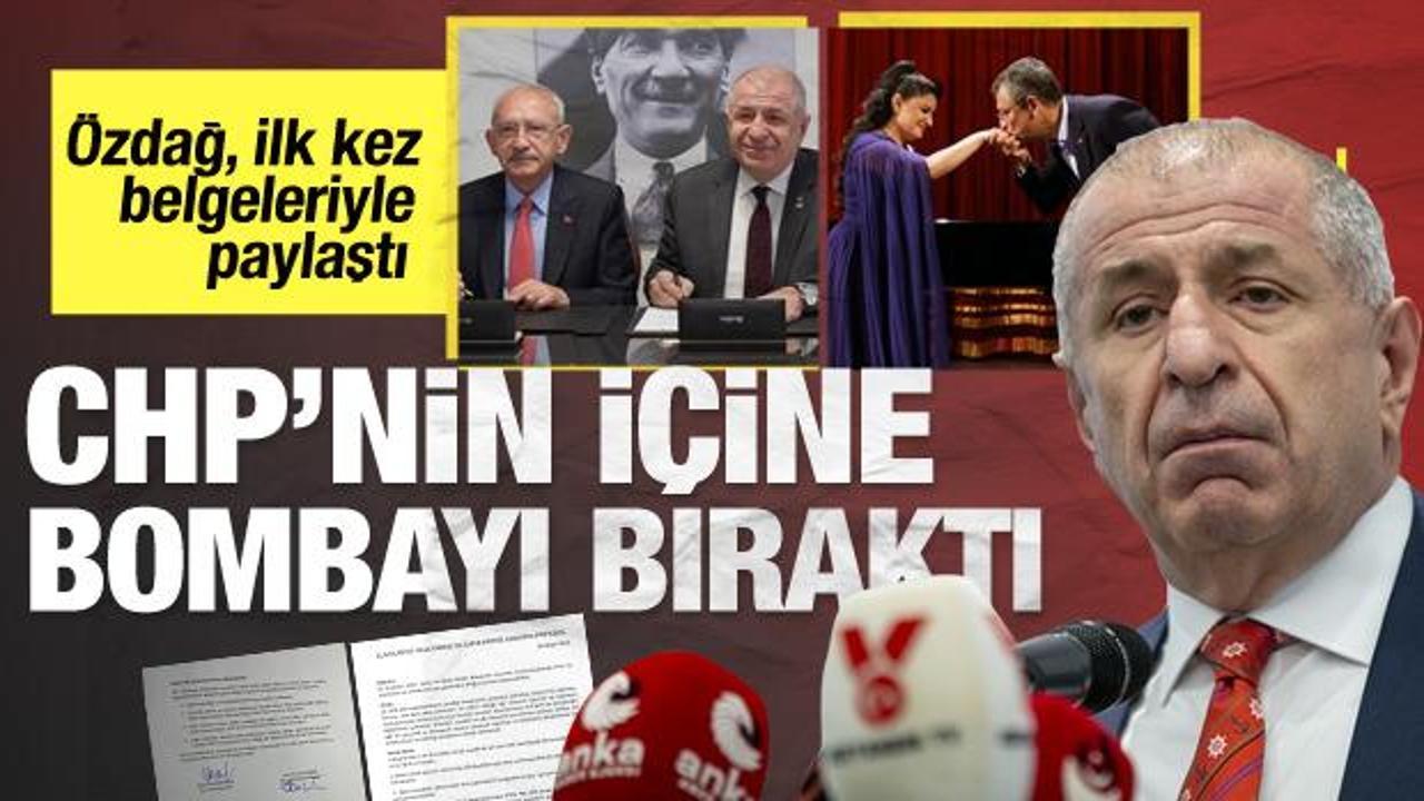 &Uuml;mit &Ouml;zdağ CHP'nin i&ccedil;ine bombayı bıraktı: 'Gizli protokol&uuml;' ilk kez belgeleriyle paylaştı!