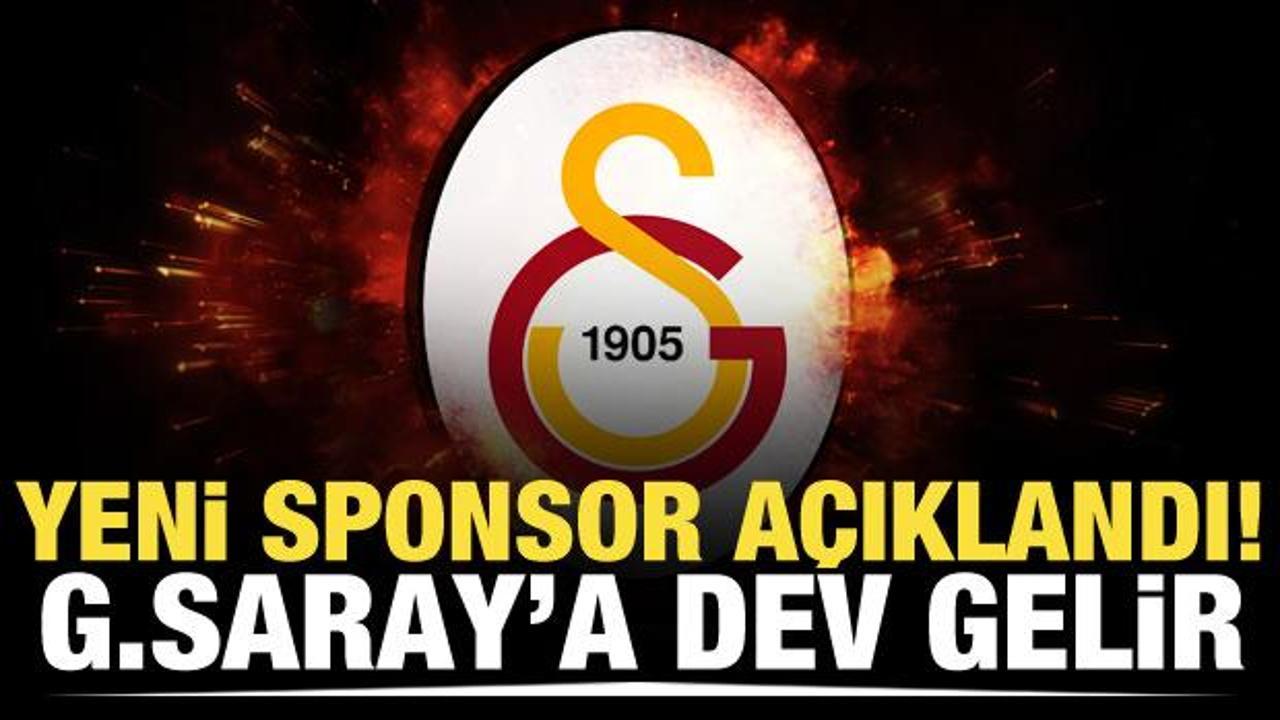 Yeni sponsor açıklandı! Galatasaray'a dev gelir