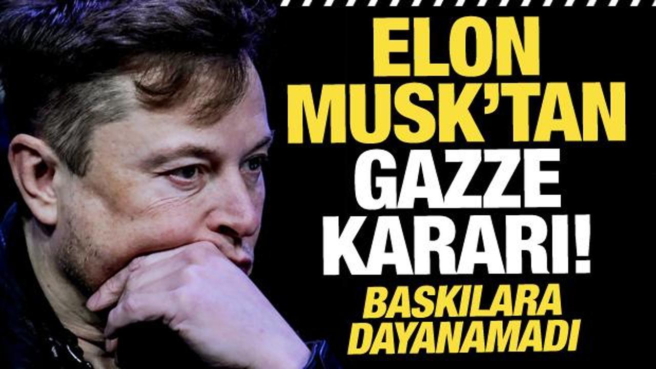 Elon Musk'tan Gazze kararı! İsrail'in baskılarına dayanamadı