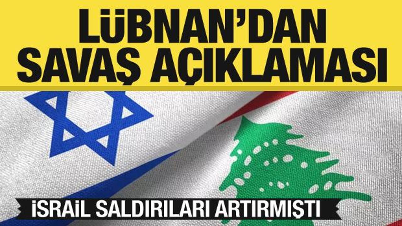 İsrail'in saldırıları sonrası Lübnan'dan savaş açıklaması