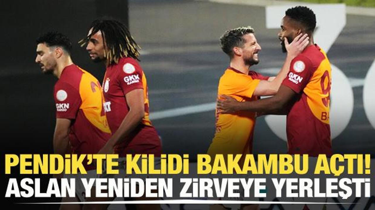 Pendik'te kilidi Bakambu açtı! Galatasaray yeniden zirveye yerleşti