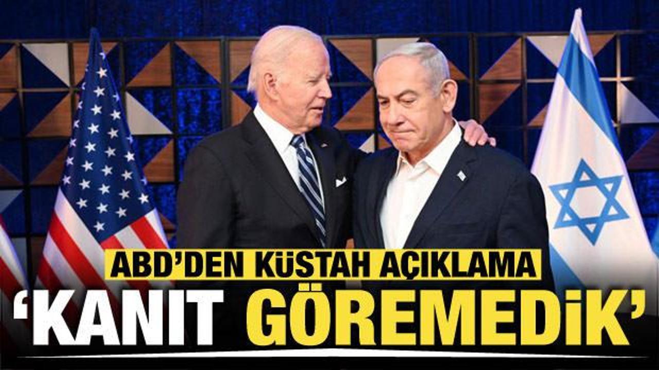 ABD'den küstah açıklama! İsrail'in sivilleri kasten öldürdüğüne dair kanıt göremedik