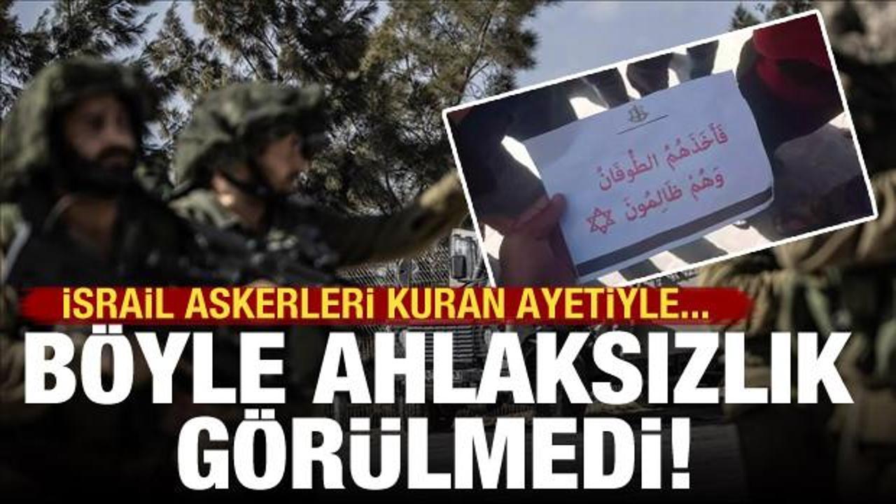 B&ouml;yle ahlaksızlık g&ouml;r&uuml;lmedi!: İsrail Kur'an ayetini kullanarak katliamı haber verdi