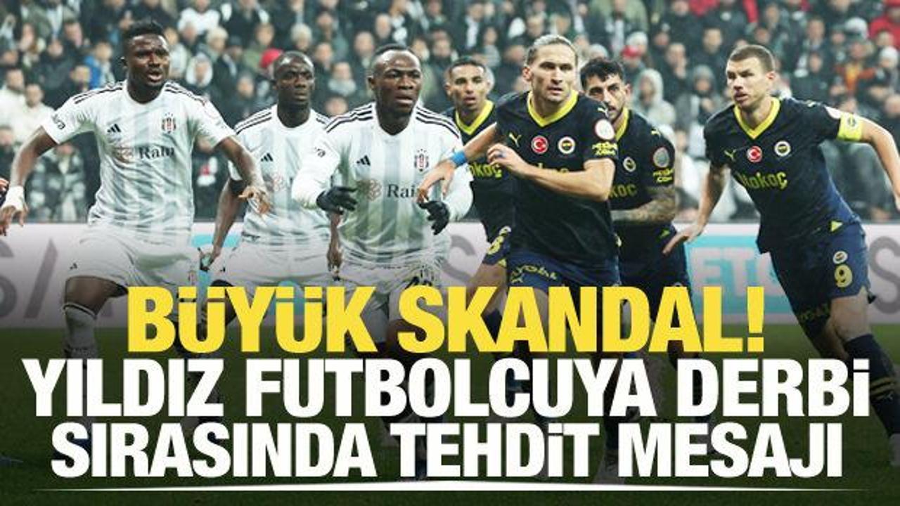 Büyük skandal! Beşiktaşlı yıldıza derbi esnasında tehdit!