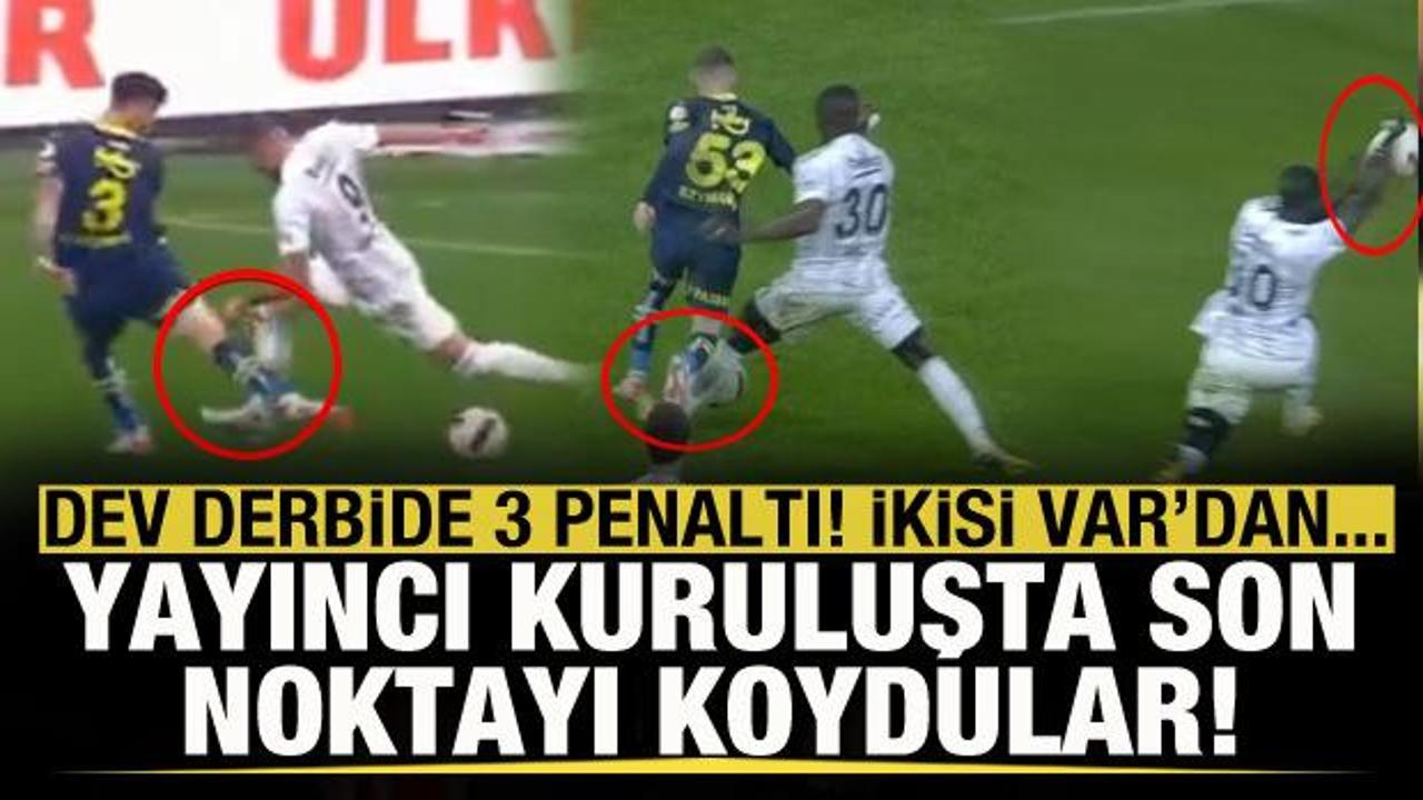 Derbide 3 penaltı! Yayıncı kuruluşta son noktayı koydular!