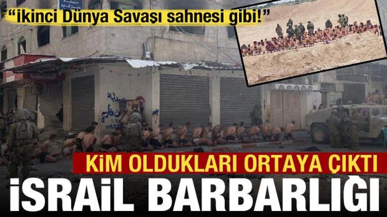  İsrail ordusu Gazze'de Filistinli erkekleri soyup gözaltına aldı