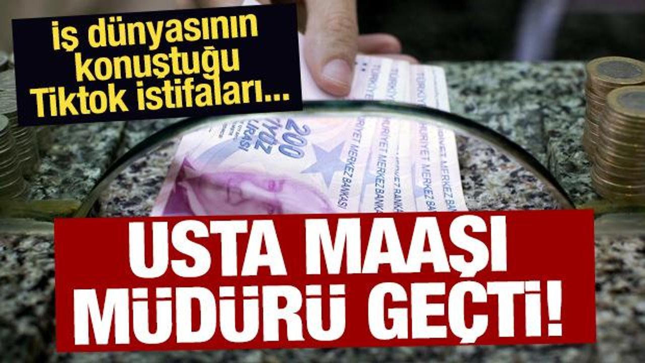 Usta maaşı müdürü geçti: Tiktok'tan daha fazla kazanıyorum deyip istifa etti