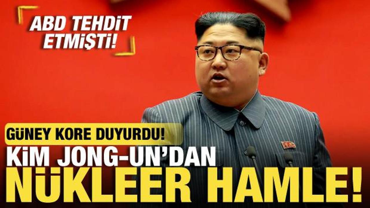 ABD tehdit etmişti! Kim Jong-Un'dan nükleer hamle! Güney Kore duyurdu