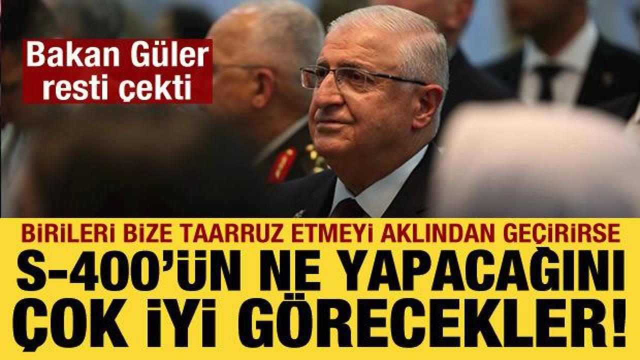 Bakan G&uuml;ler'den S-400 resti: Ne yapacağını &ccedil;ok iyi g&ouml;recekler!