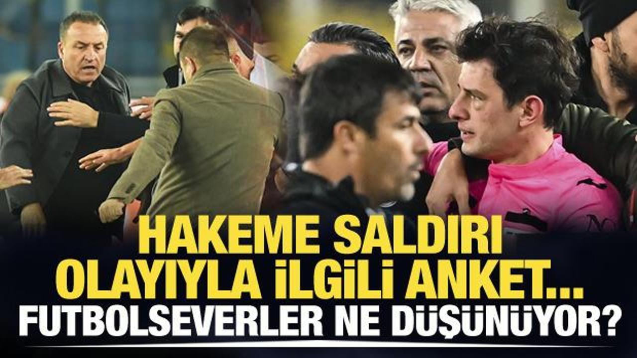 Hakeme saldırı olayıyla ilgili anket! Futbolseverler ne düşünüyor?