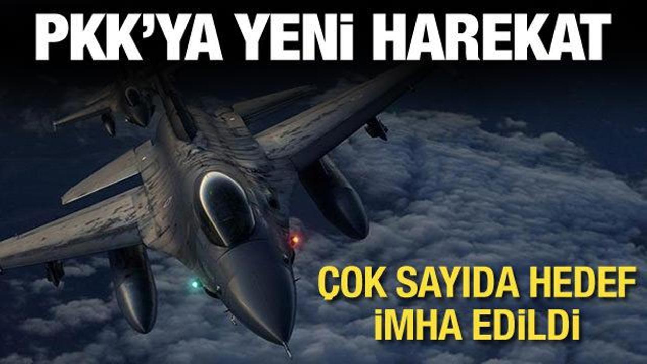 PKK'ya hava harekatı: 13 hedef imha edildi