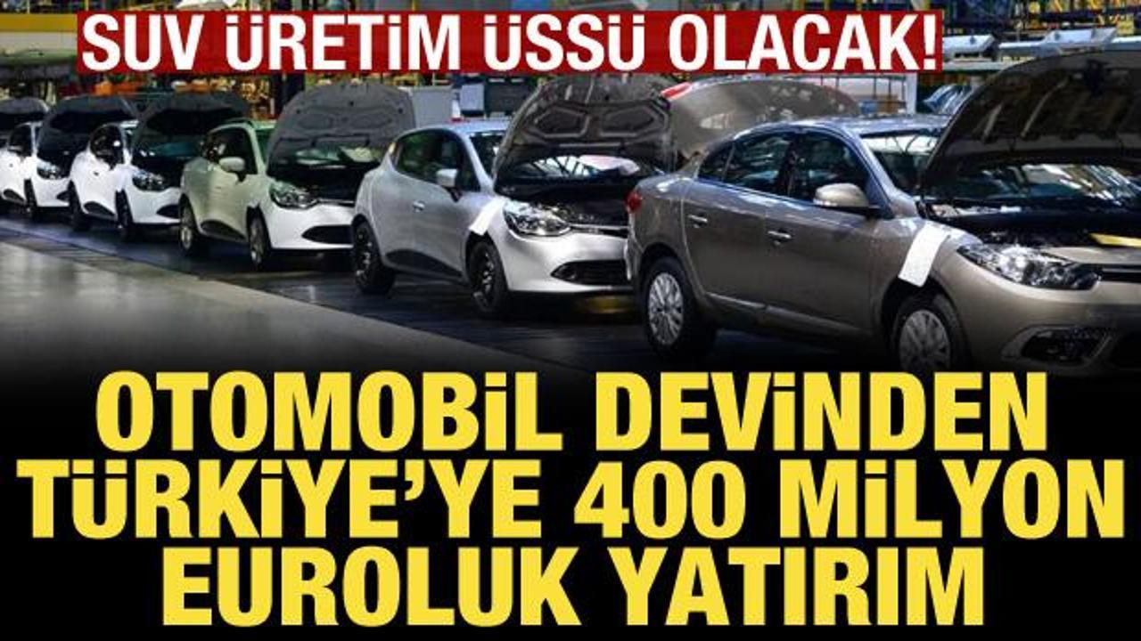 Renault’tan Türkiye’ye 400 milyon euroluk yatırım