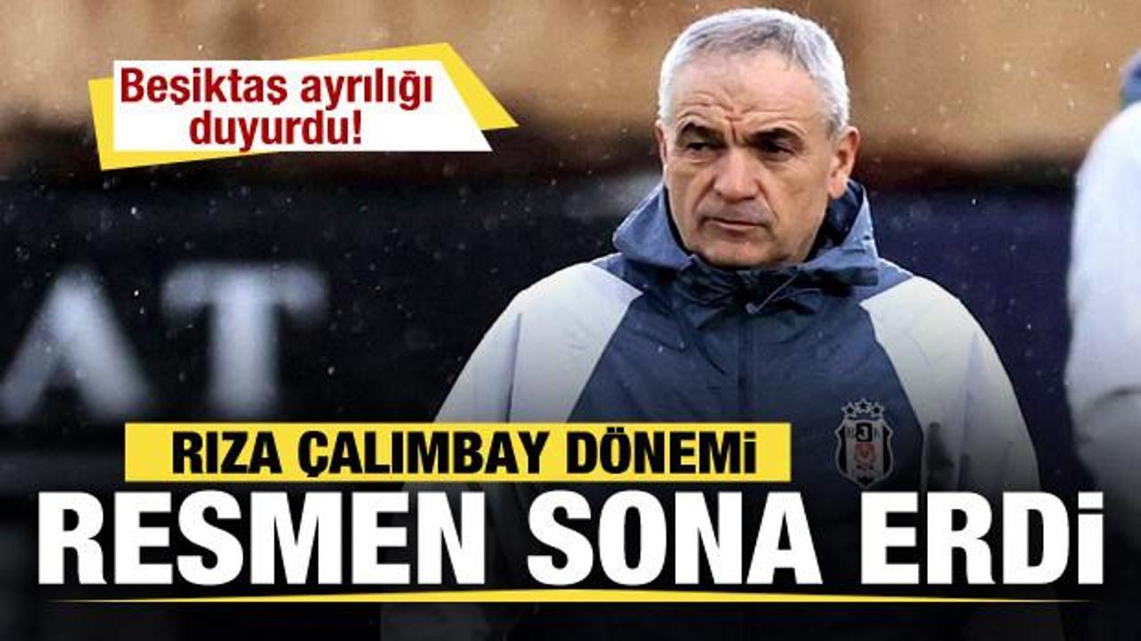 Beşiktaş'ta Rıza &Ccedil;alımbay'la yollar ayrıldı
