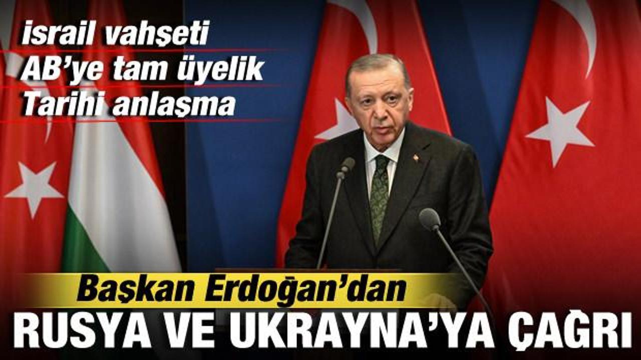 Erdoğan'dan son dakika İsrail açıklaması! Rusya ve Ukrayna'ya da çağrı yaptı