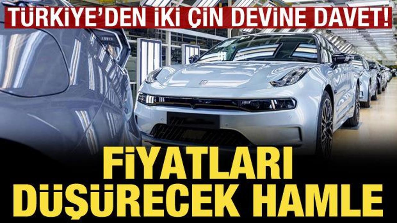 Türkiye'den iki otomobil devine davet! Fiyatları düşürecek hamle