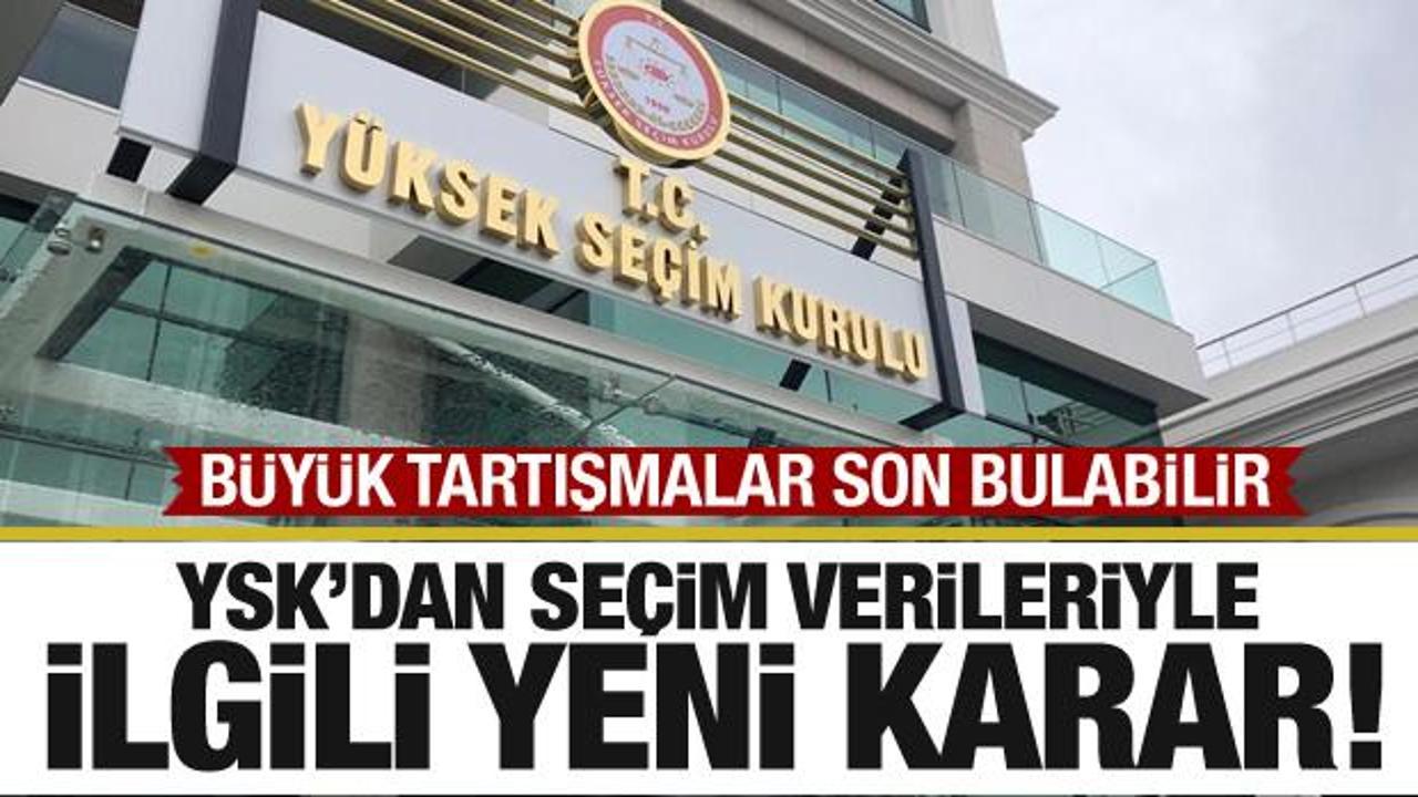 YSK'dan se&ccedil;im verilerine ilişkin yeni karar: Partiler anlık izleyebilecek