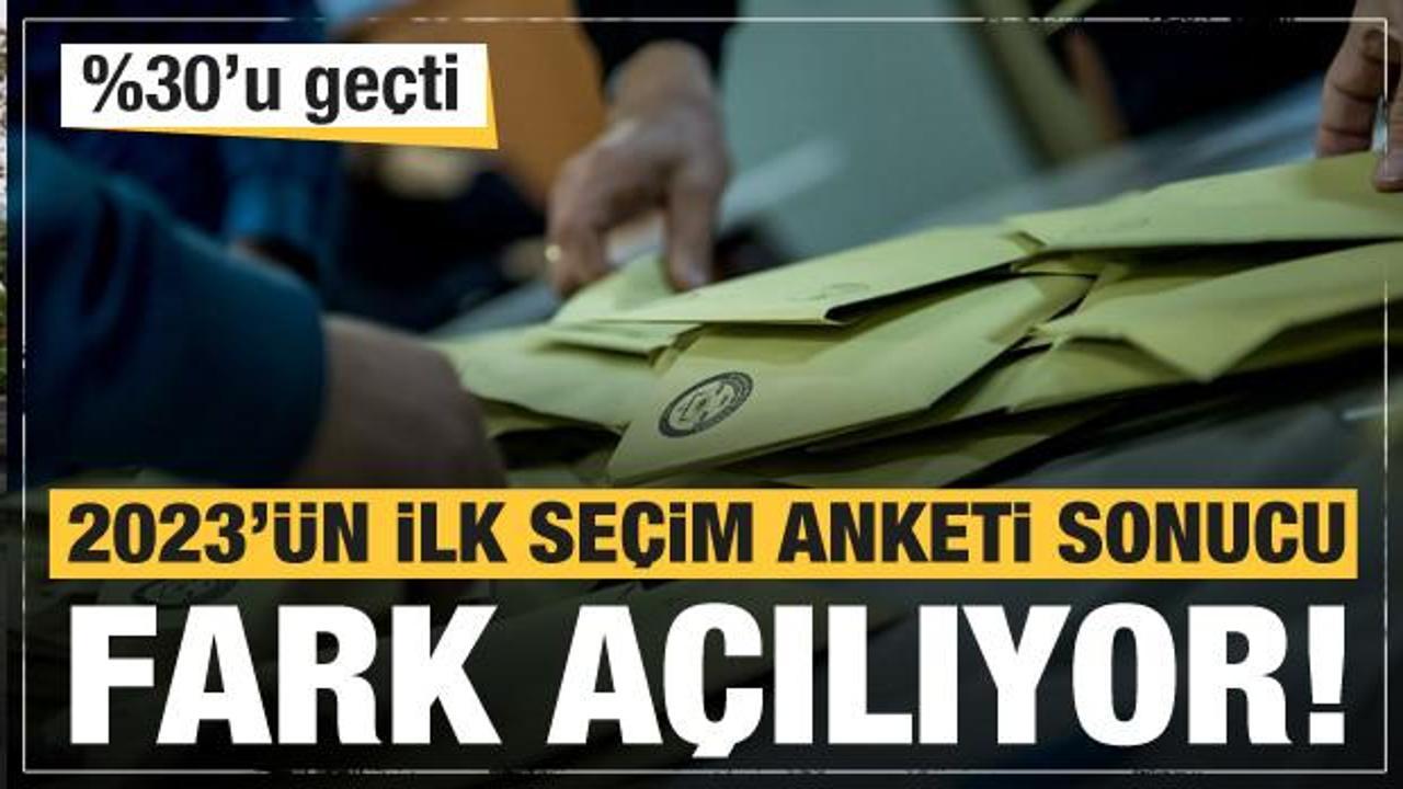 Ve 2023'ün ilk seçim anketi sonucu: Ardaki fark yüzde 30'u bile geçti...