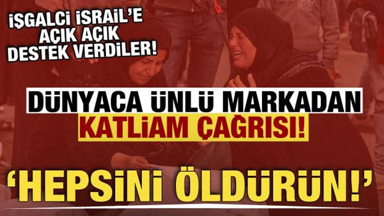 D&uuml;nyaca &uuml;nl&uuml; marka Johnson & Johnson'dan İsrail'e destek! 'Hepsini &ouml;ld&uuml;r&uuml;n'