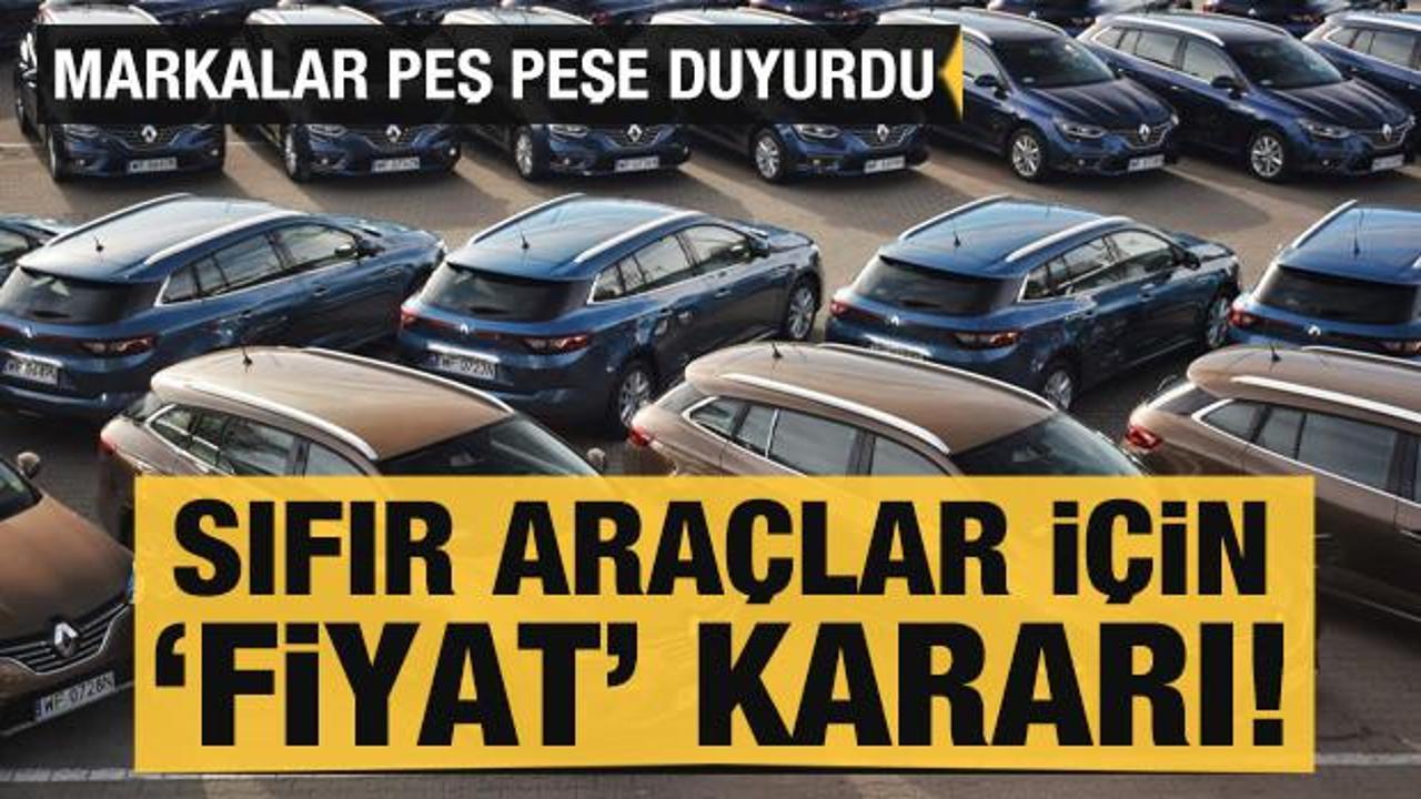 Renault, Volkswagen, Kia ve Hyundai duyurdu: Sıfır araçlar için 'fiyat' kararı