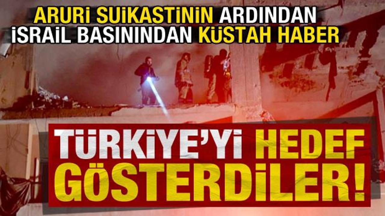 Aruri suikastinin ardından İsrail basınından küstah haber: Türkiye'yi hedef gösterdiler...