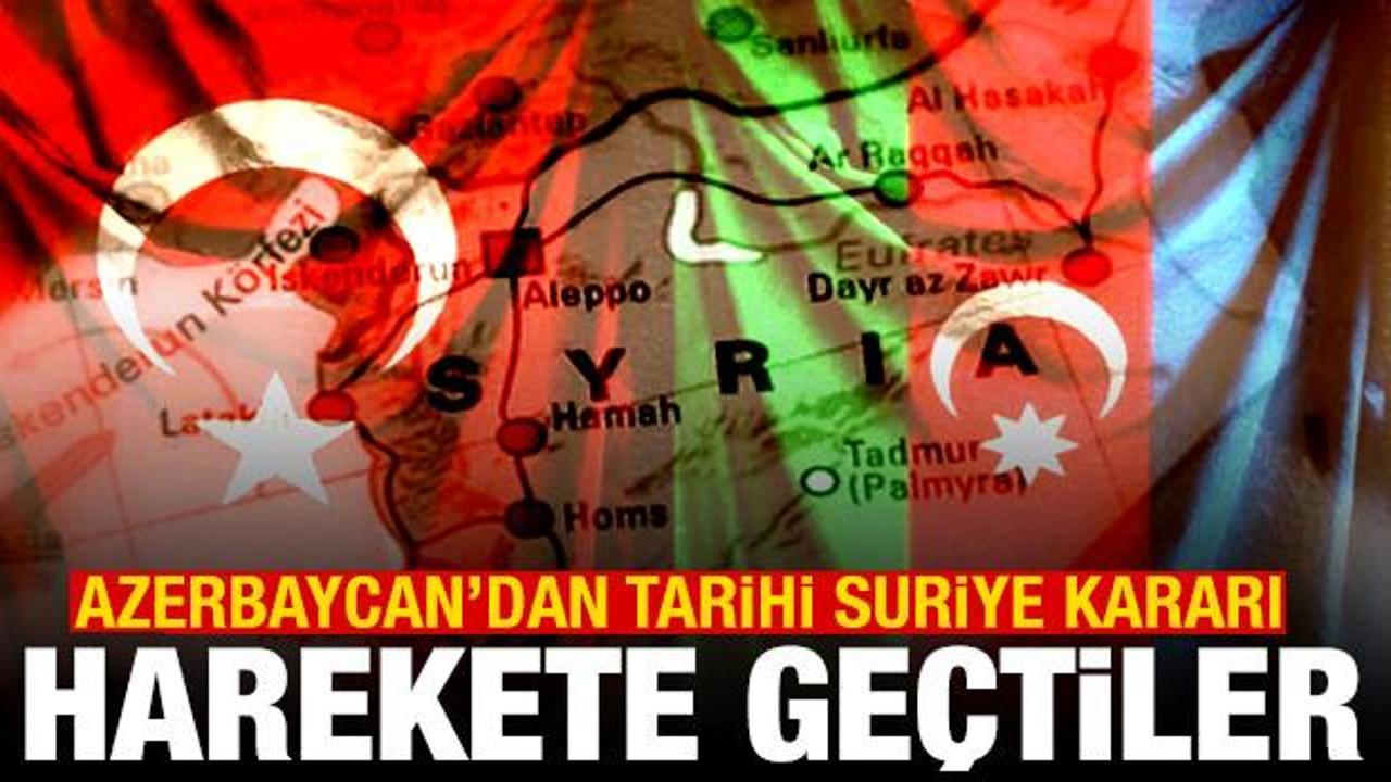 Azerbaycan'dan Suriye'ye tam destek: T&uuml;rkiye'yle birlikte inşa edeceğiz