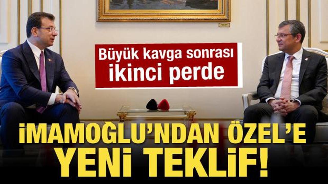 Ekrem İmamoğlu'ndan &Ouml;zg&uuml;r &Ouml;zel'e yeni teklif!
