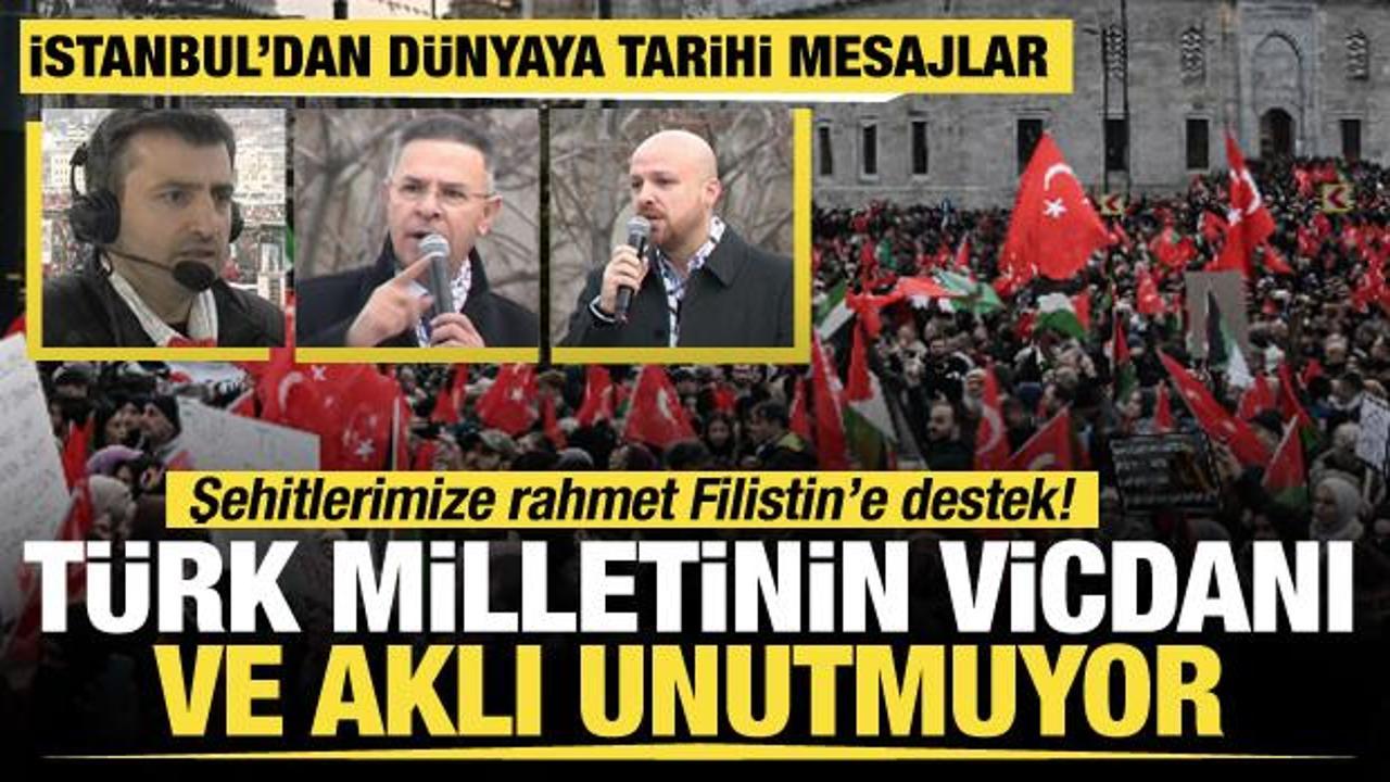 Milli İradenin adresi Galata: İstanbul'da tarihi yürüyüş düzenlendi!