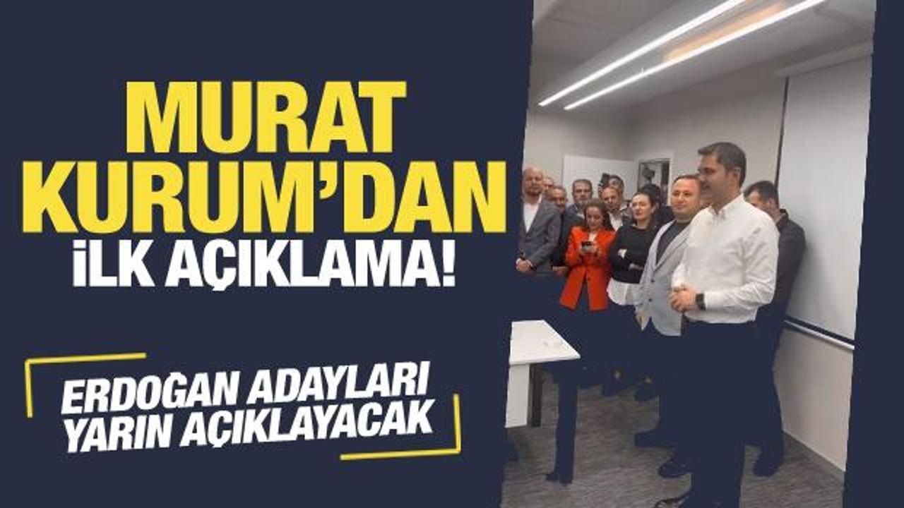 Murat Kurum'dan İstanbul adaylığı için ilk açıklama