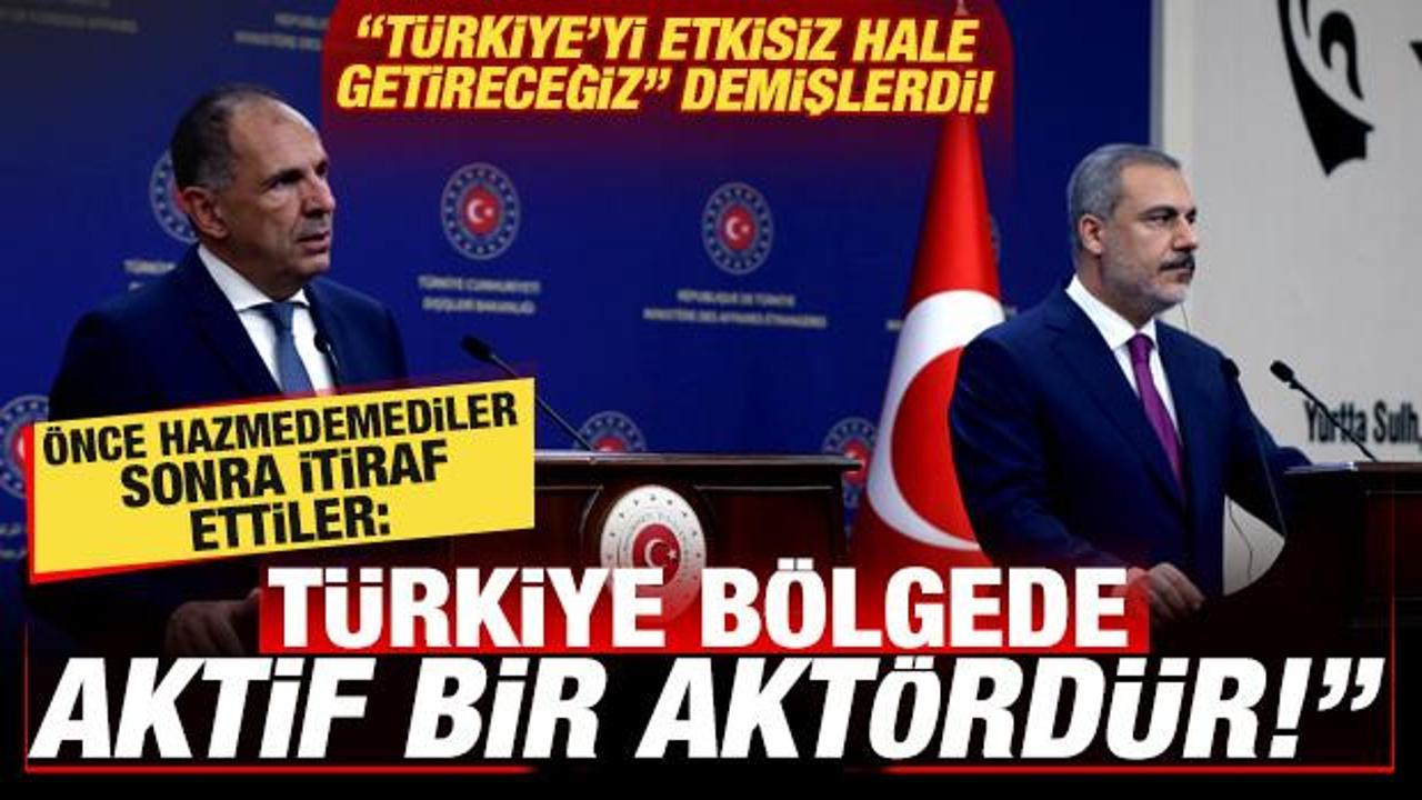 &Ouml;nce hazmedemediler sonra itiraf ettiler: T&uuml;rkiye b&ouml;lgede aktif bir akt&ouml;r!