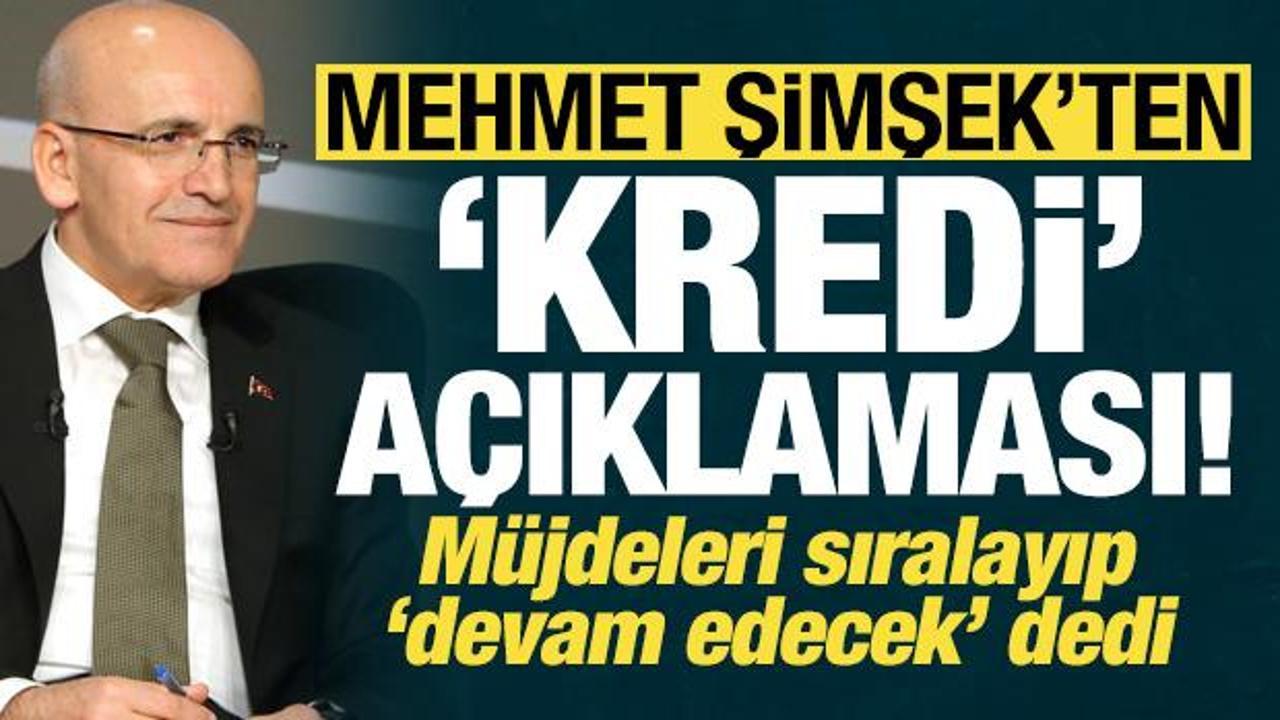 Son dakika... Bakan Şimşek'ten 'kredi' açıklaması: Müjdeleri sıralayıp devam edecek dedi!