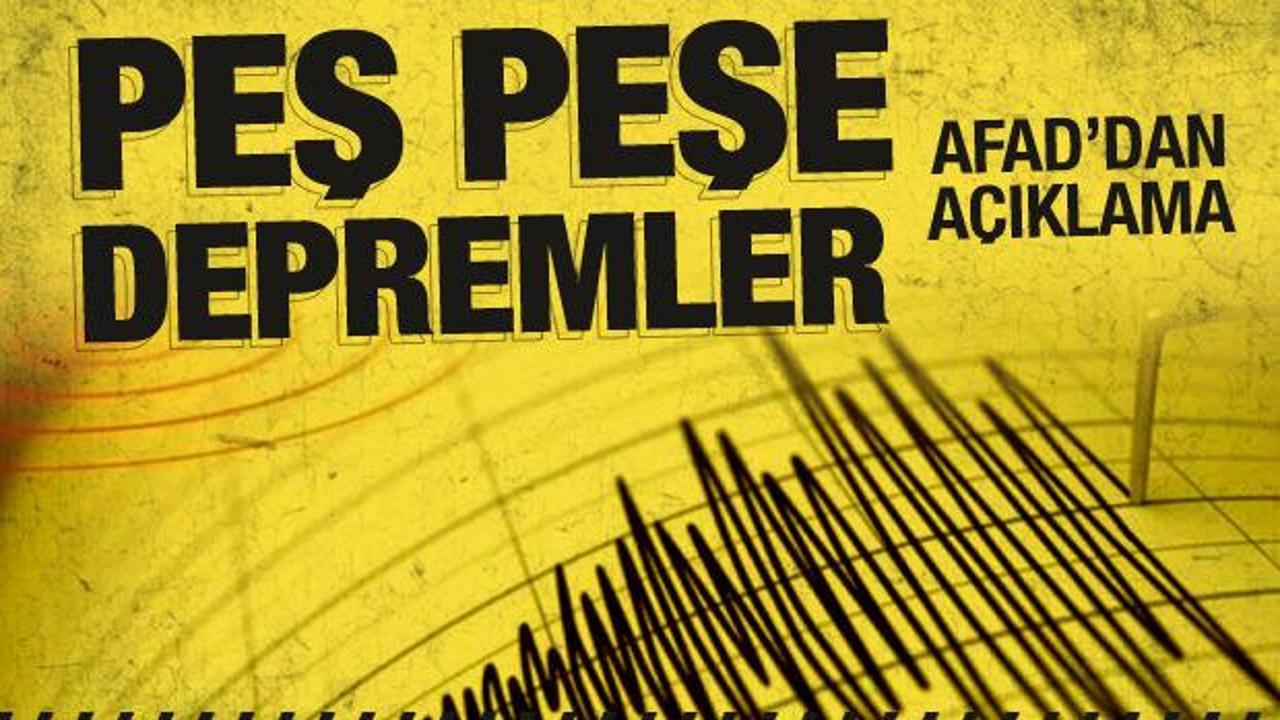 Son dakika: İzmir açıklarında deprem