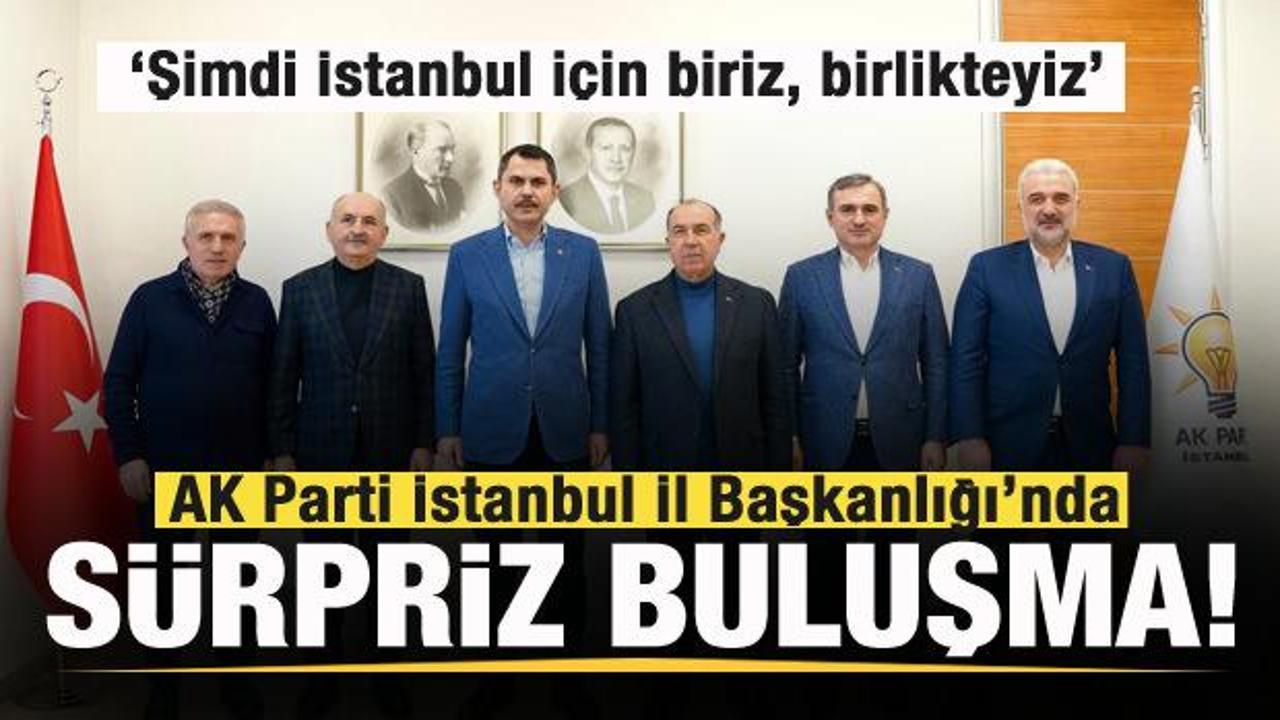 AK Parti İstanbul İl Başkanlığı&rsquo;nda s&uuml;rpriz buluşma! Şimdi sadece İstanbul i&ccedil;in birlkteyiz