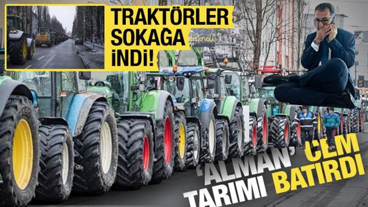 Cem Özdemir Alman tarımını batırdı! Ülke ayağa kalktı, traktörler sokağa indi