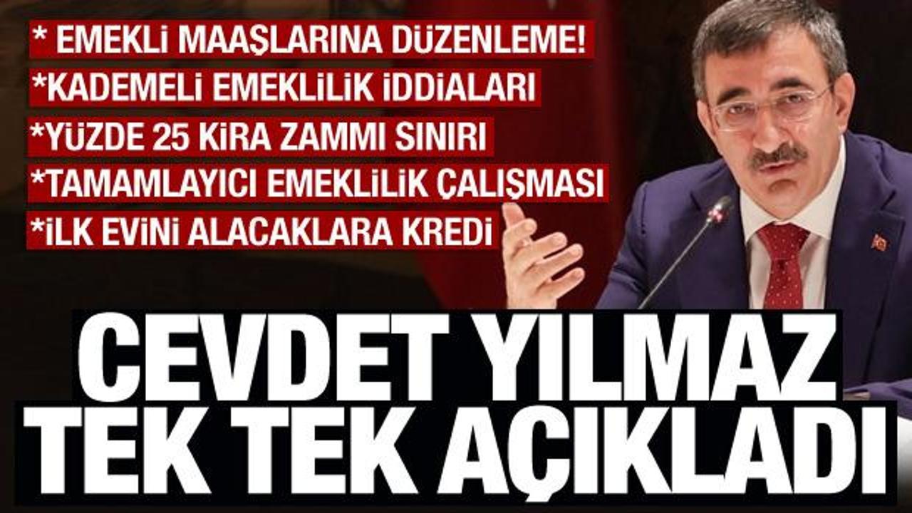 Cevdet Yılmaz'dan emekliye zam a&ccedil;ıklaması: Birlikte değerlendiriliyor