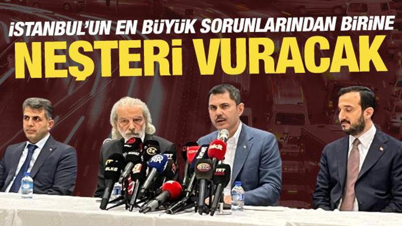 Murat Kurum İstanbul'un trafiğine neşteri vuracak! M&uuml;jdeler geliyor