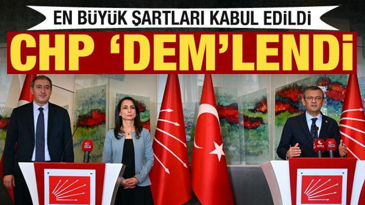 &Ouml;zg&uuml;r &Ouml;zel ilan etti! DEM Parti'nin en b&uuml;y&uuml;k şartı kabul edildi