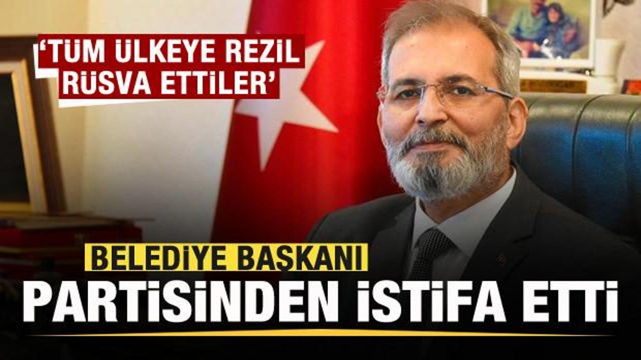 Tarsus Belediye Başkanı CHP'den istifa etti! Sert &ccedil;ıkış: Partiyi T&uuml;rkiye'ye rezil ettiler