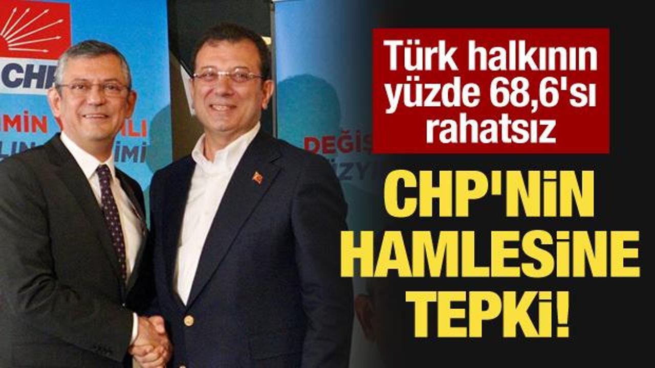 Türk halkının yüzde 68,6'sı rahatsız: CHP'nin hamlesine tepki!