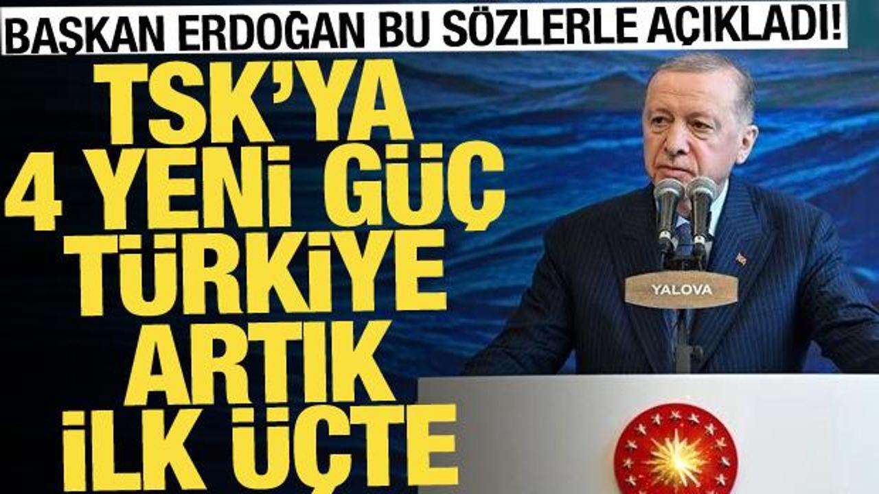 Cumhurbaşkanı Erdoğan: Gemilerimizle donanma gücümüz artıyor